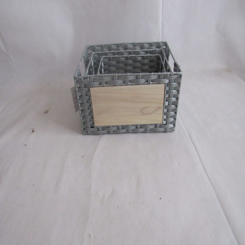 basket bamboo wooden metal wire waterhyacinth basket laundry basket 4