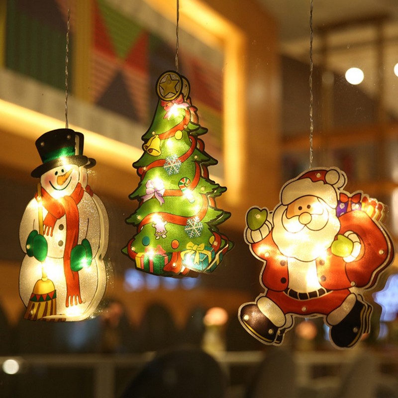 christmas decorations christmas LED Light chains  wall art deco desktop decor christmas tree 5