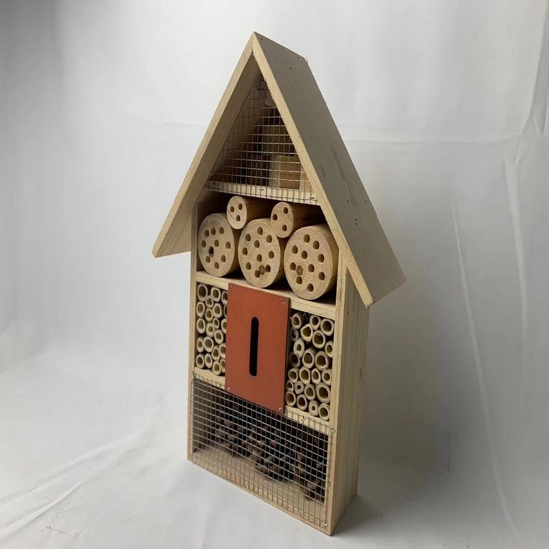 garden decoration Insect hotels  solar light up outdoor LED light artificial plants 1