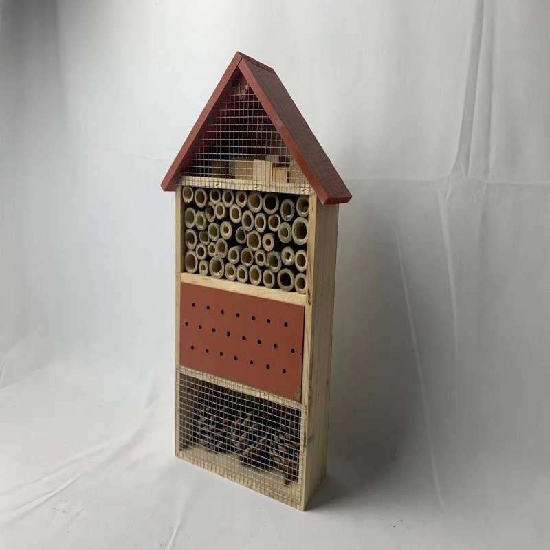garden decoration Insect hotels  solar light up outdoor LED light artificial plants 2