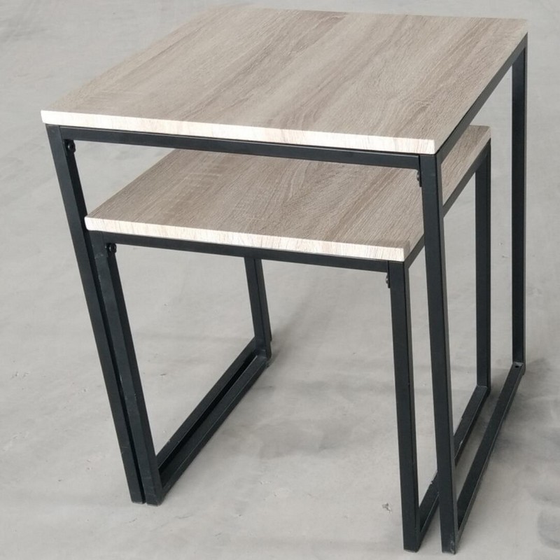 other furnitures wooden metal side table tea table KD multi tier flowerpot holder 3