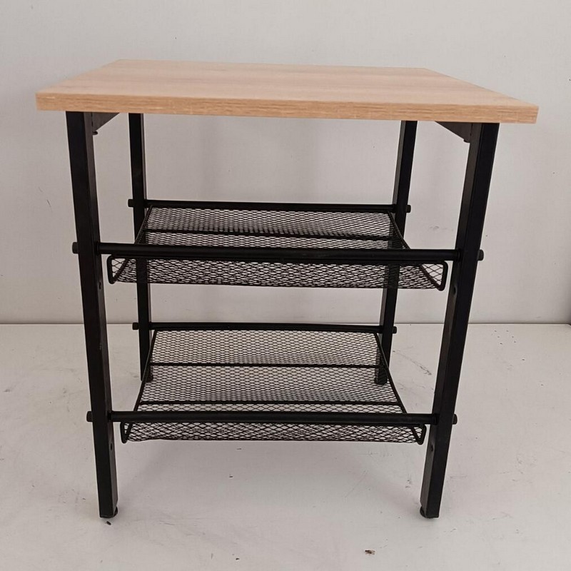 other furnitures wooden metal side table tea table KD multi tier flowerpot holder 4