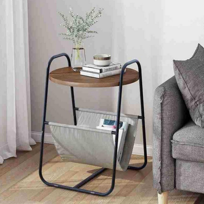 other furnitures wooden metal side table tea table KD multi tier flowerpot holder 5